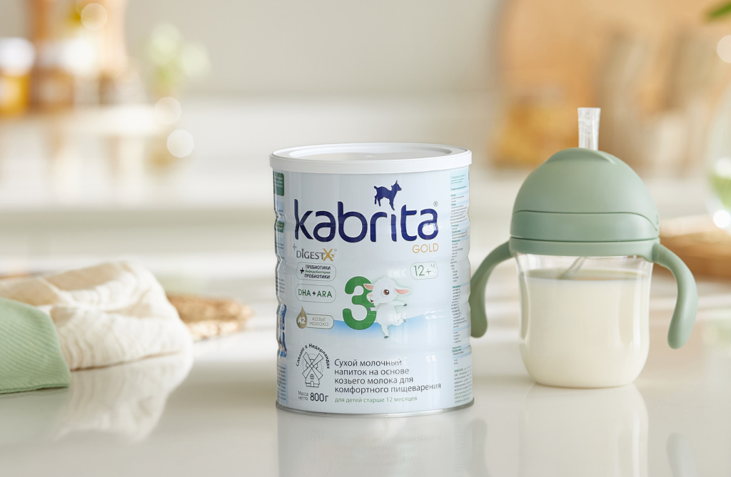 Молочный напиток Kabrita 3 и детская кружка