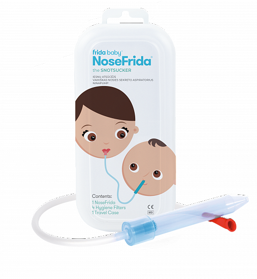 NoseFrida bērnu deguna aspirators plastmasas traukā